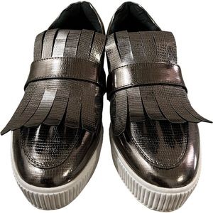 Silver Fringe Steven by Steve Madden